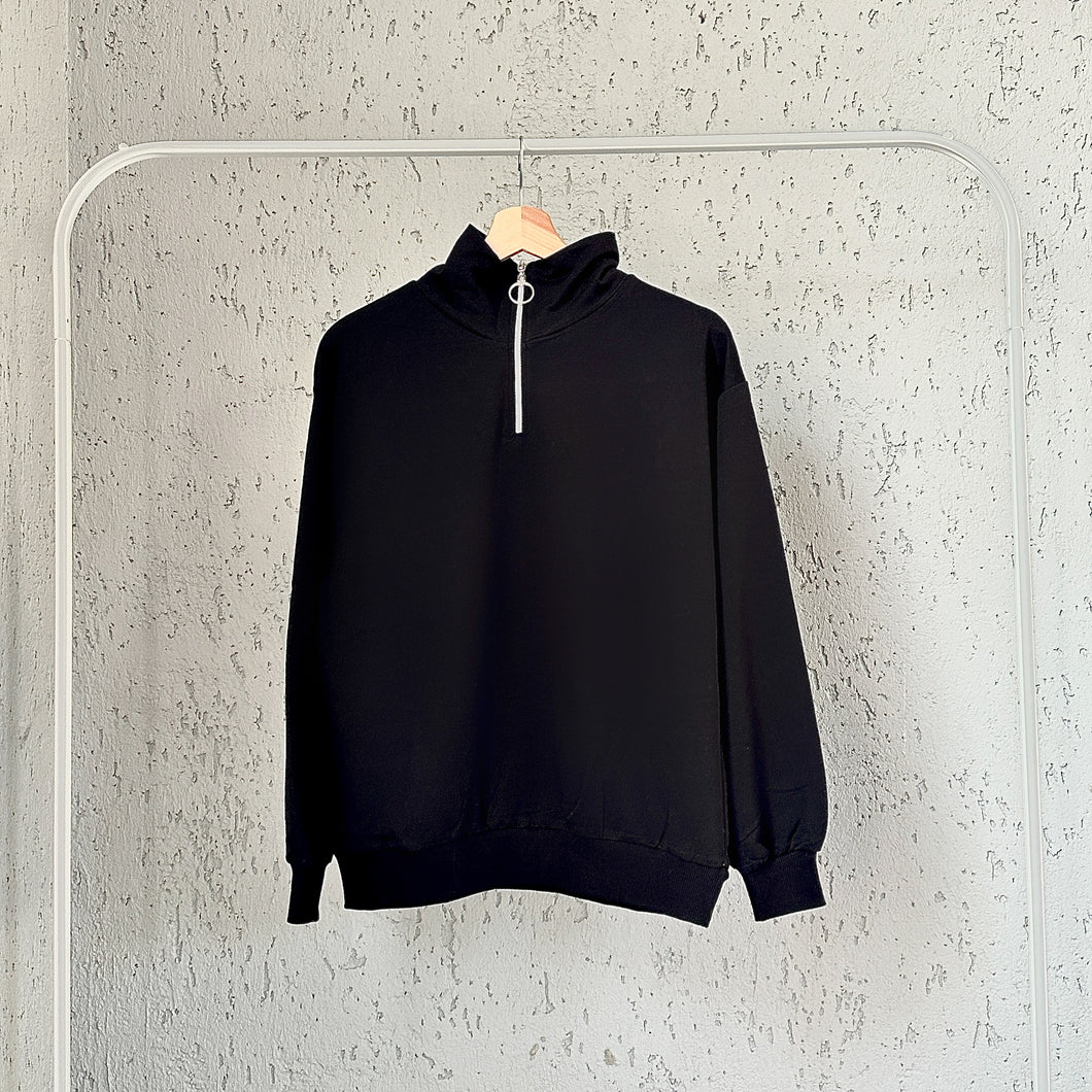 Yarım Fermuarlı Boğazlı Sweat | Kadın Sweatshirt Toptan – KEBRAS