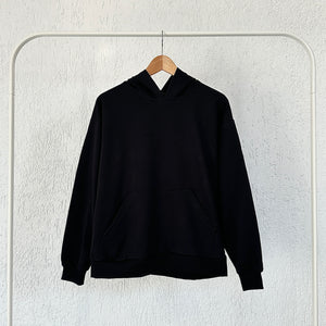 Kapüşonlu Düz Sweatshirt | 2 İplik Şardonsuz Toptan – KEBRAS
