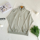 Yarım Fermuarlı Boğazlı Sweatshirt | 2 İplik Şardonsuz Toptan – KEBRAS