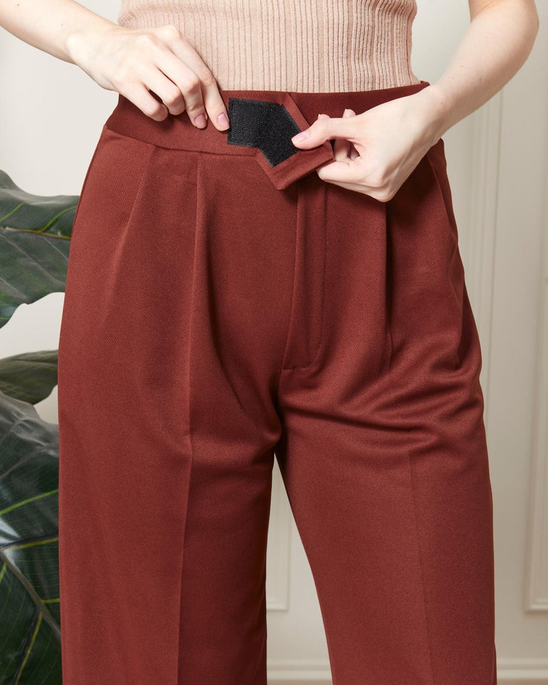 Tokalı Bol Paça Pantolon | Kadın Pantolon Toptan – KEBRAS